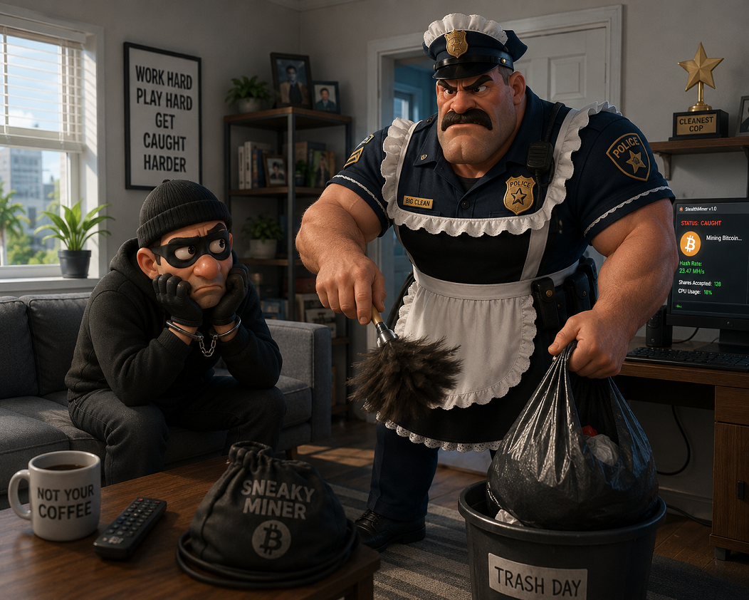 Cleaning up after the crypto miner